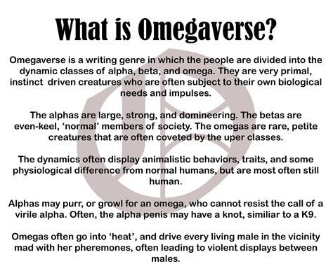 omegaverse meaning slang.